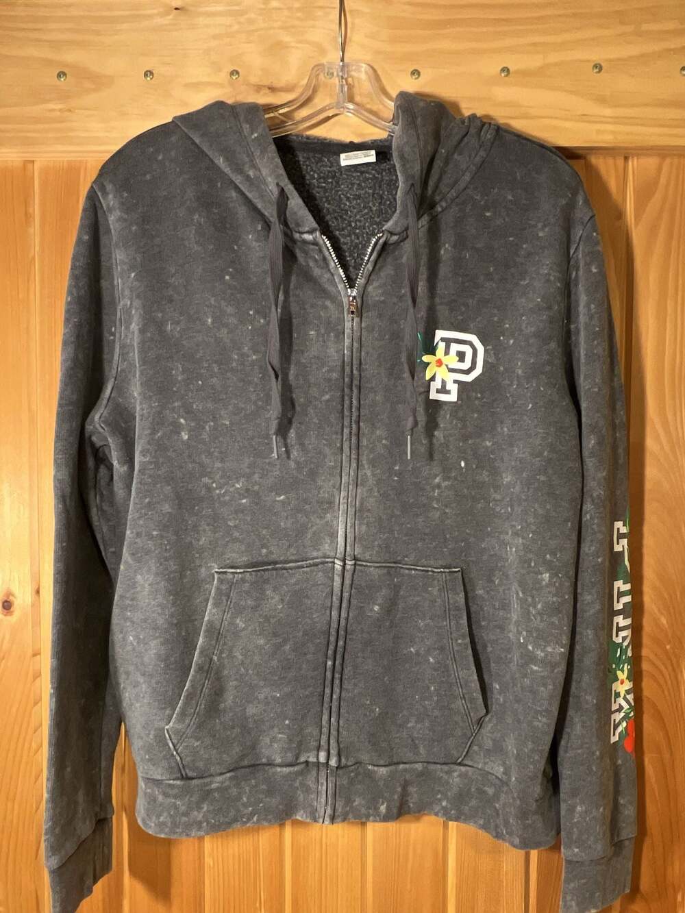 PINK Victoria's Secret Full Zip Hoodie Sweatshirt XL